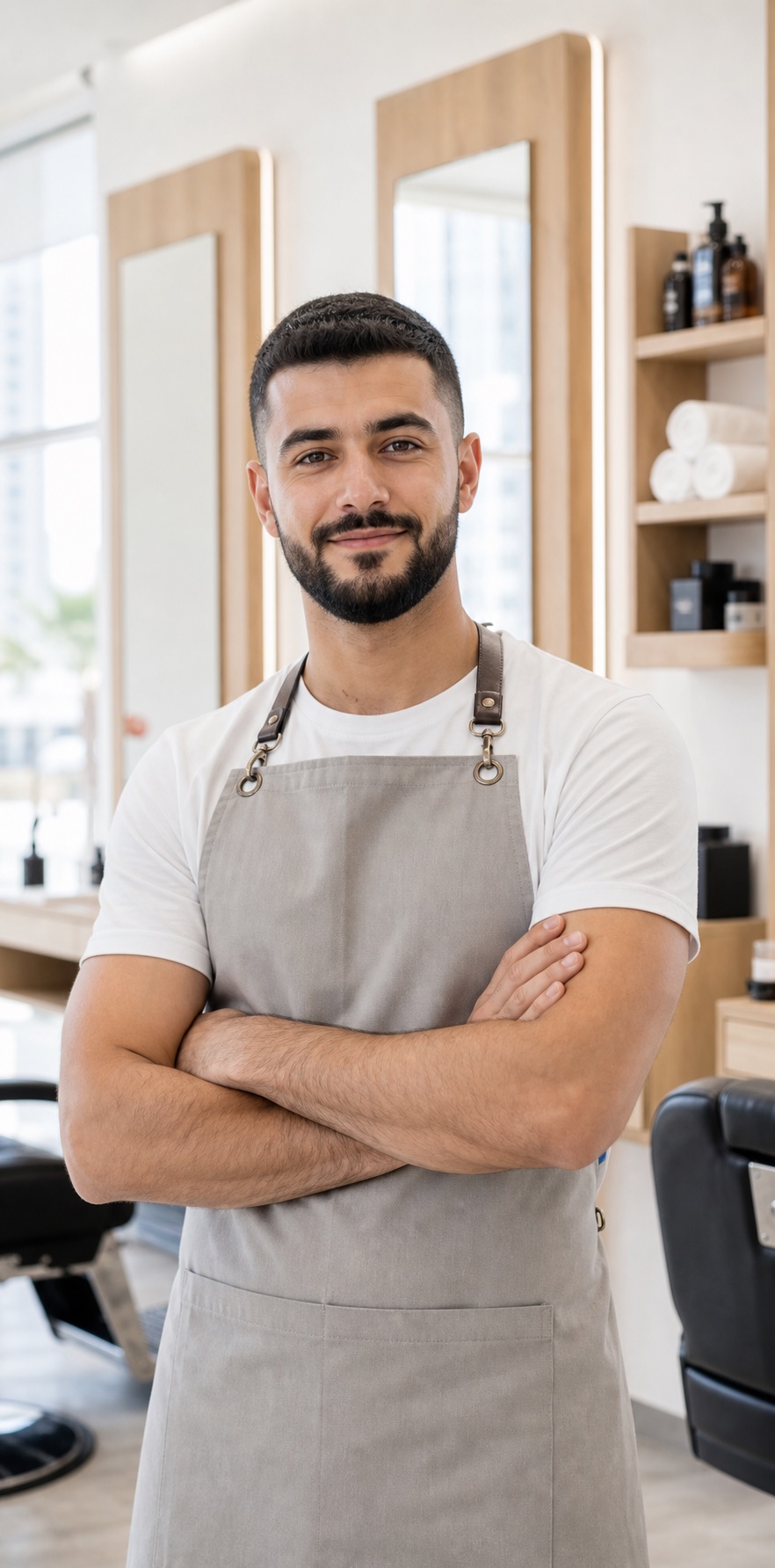 Omar barber profile portrait