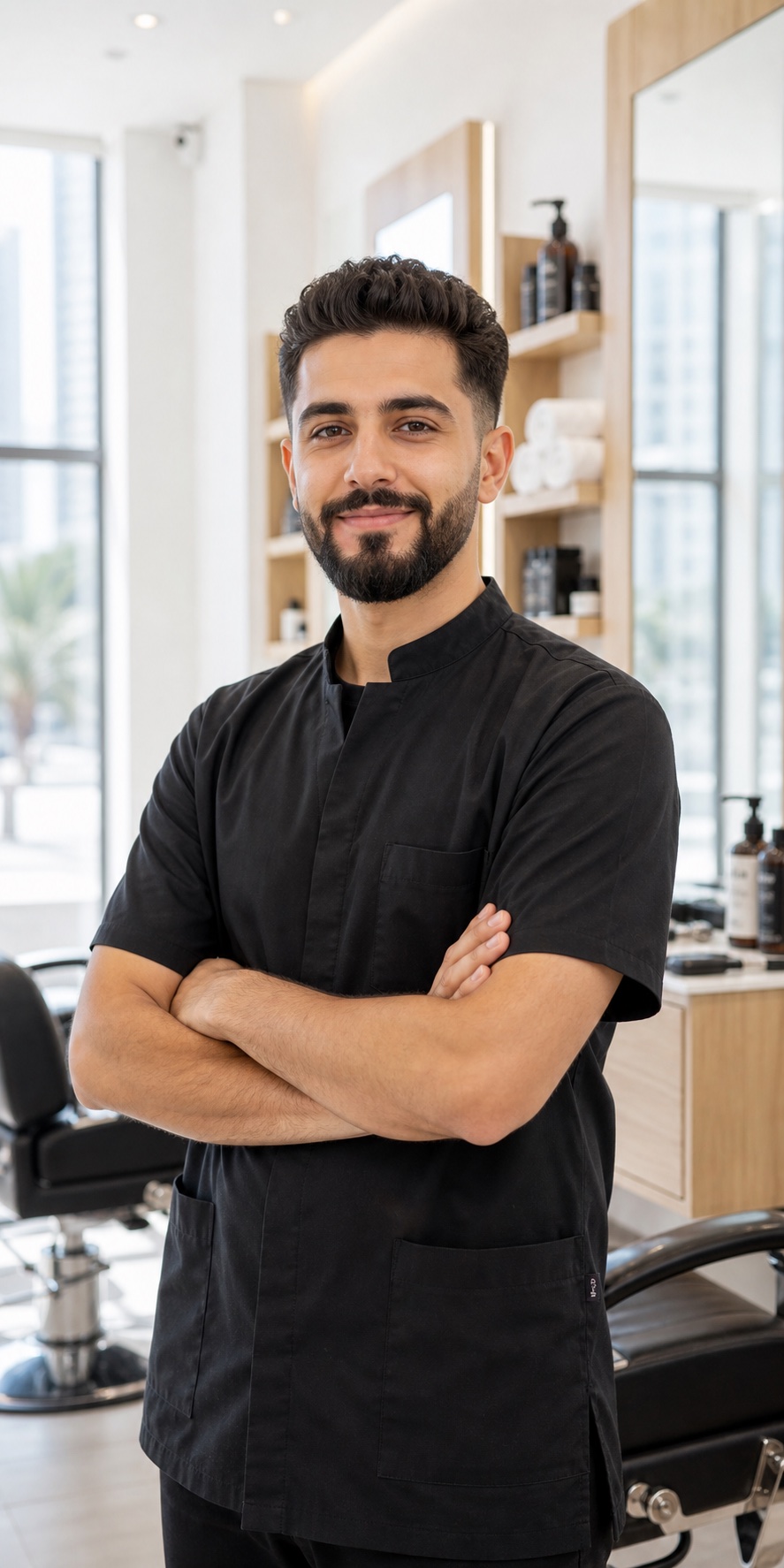 Rami barber profile portrait